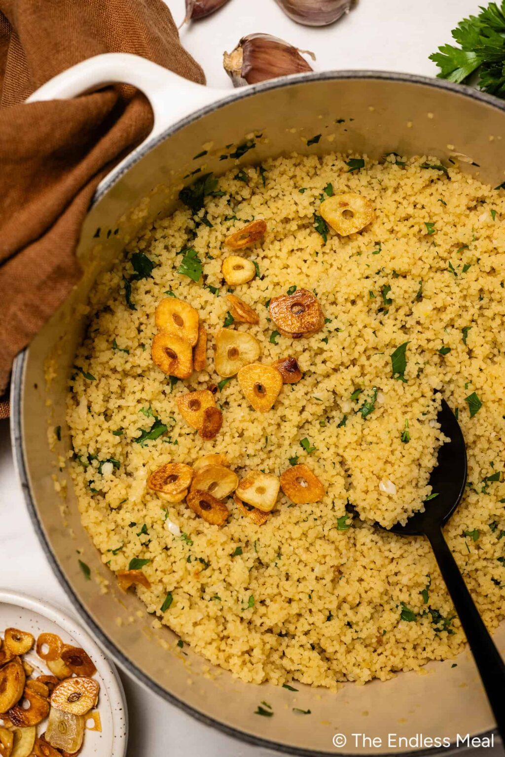 Česnakinis kuskusas – The Endless Meal®