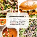 Dinner Lineup: Week 12